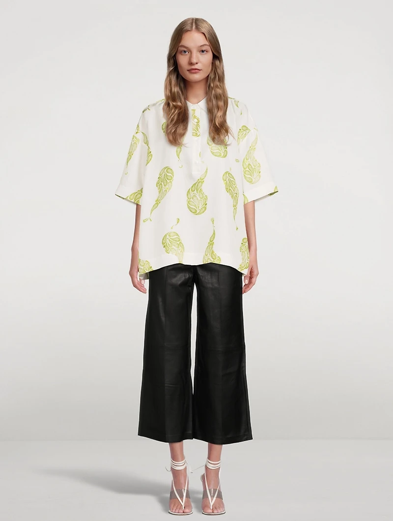 Bahia Silk Short-Sleeve Polo Shirt
