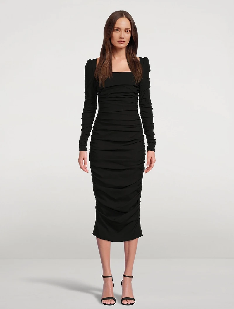 Ruched Midi Dress