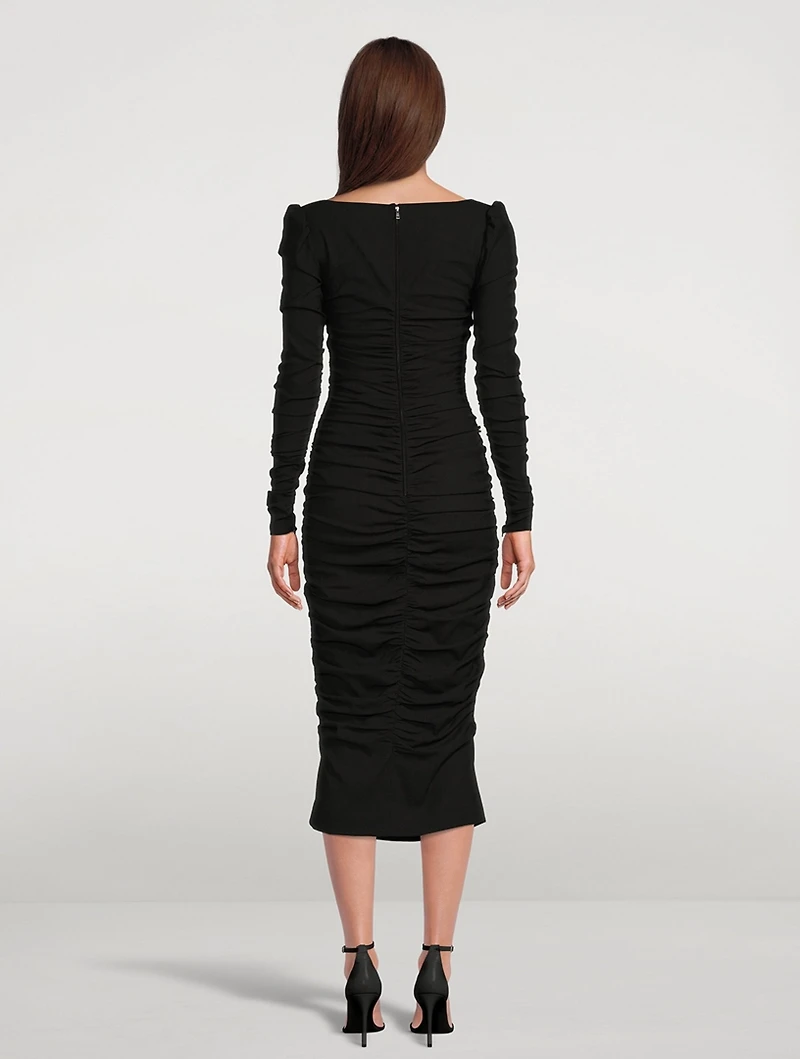 Ruched Midi Dress