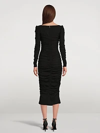 Ruched Midi Dress