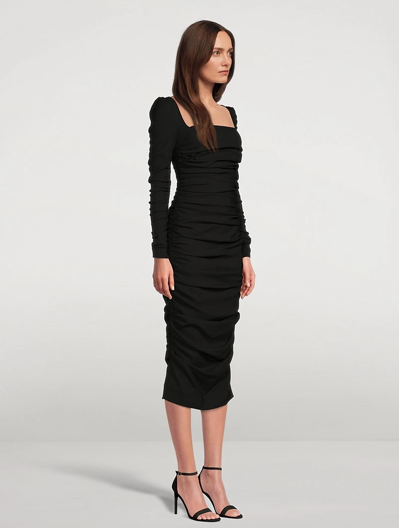 Ruched Midi Dress
