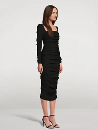 Ruched Midi Dress