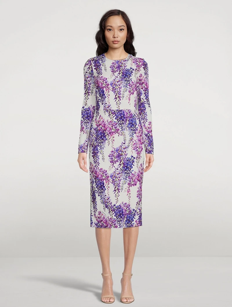 Cady Midi Dress Wisteria Print