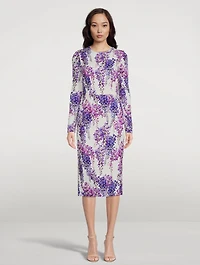 Cady Midi Dress Wisteria Print
