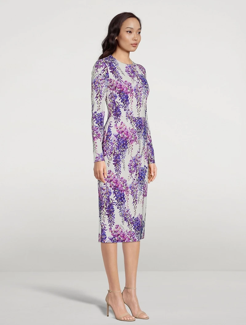 Cady Midi Dress Wisteria Print