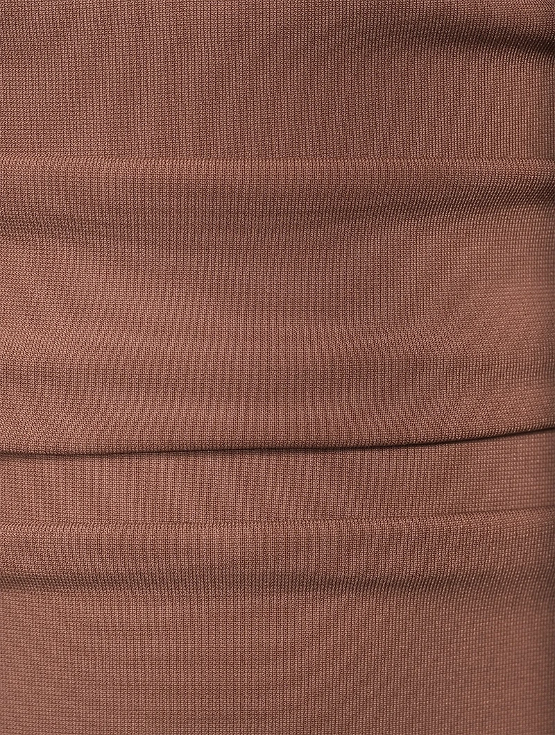 Draped Jersey Sleeveless Midi Dress