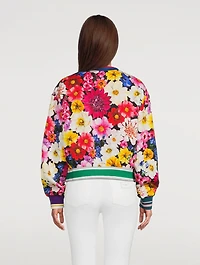 Brocade Logo Sweatshirt Garden Print