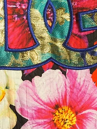 Brocade Logo Sweatshirt Garden Print