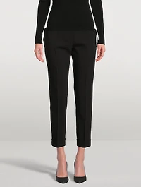 Cropped Cady Trousers