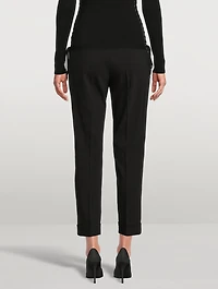 Cropped Cady Trousers