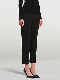 Cropped Cady Trousers