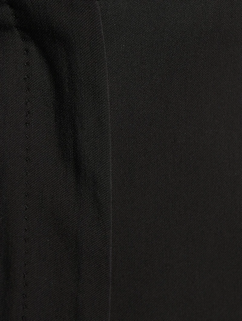Cropped Cady Trousers