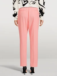 High-Waisted Pleated Trousers