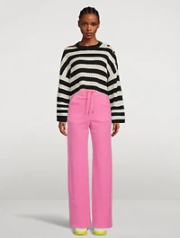 Balmain x Barbie Velvet Joggers
