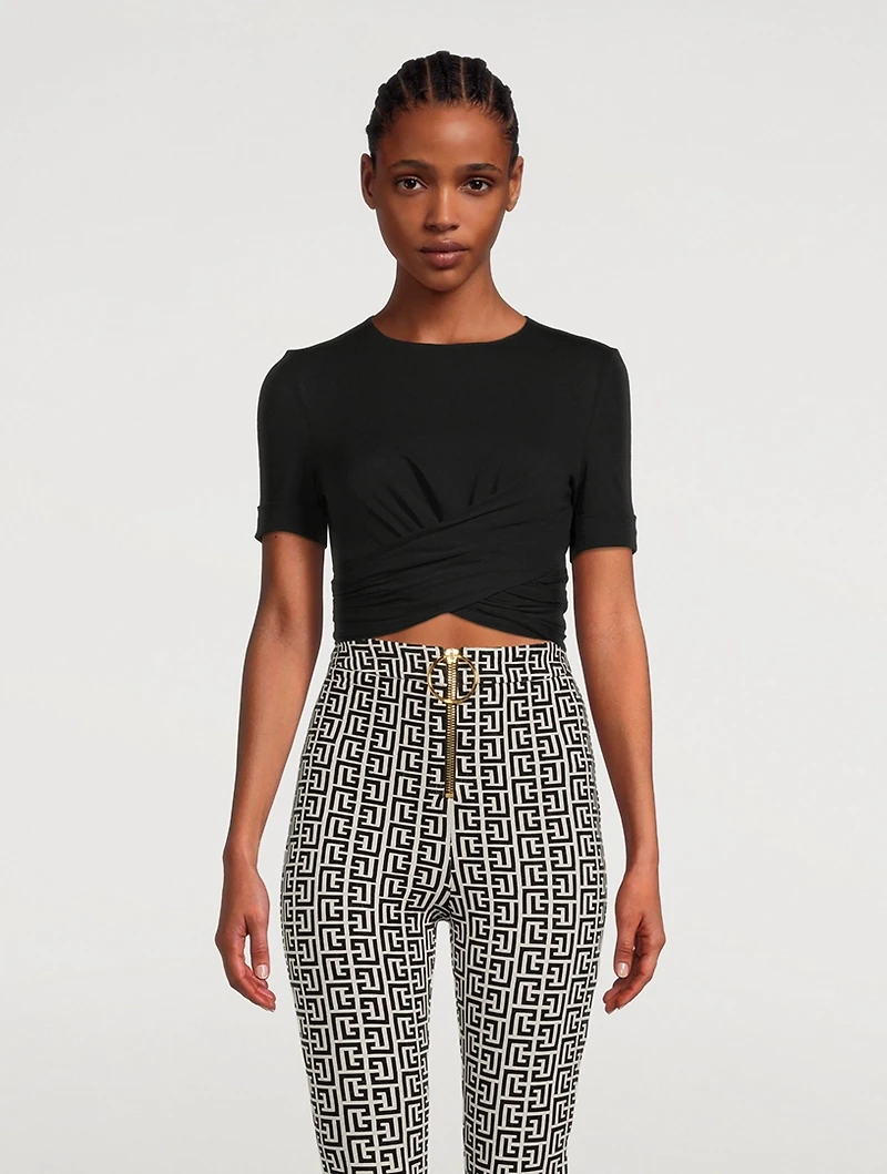 Twisted Cotton Crop Top