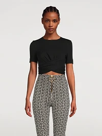 Twisted Cotton Crop Top