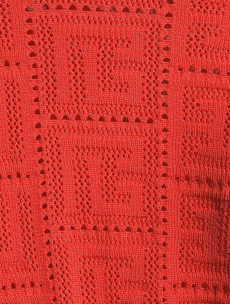 Monogram Knit Crop Sweater