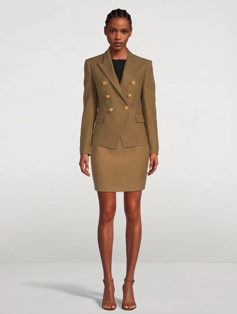 Cotton Pique Mini Skirt