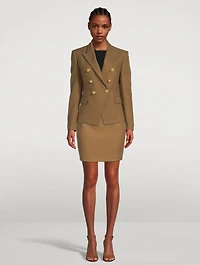 Cotton Pique Mini Skirt