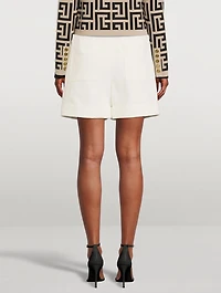 Low-Rise Cotton Pique Shorts
