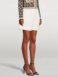 Low-Rise Cotton Pique Shorts