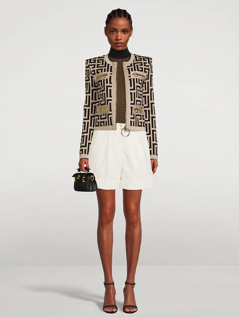 Low-Rise Cotton Pique Shorts