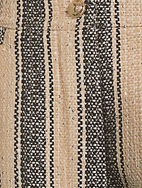 Raffia Cotton Shorts Stripe Print