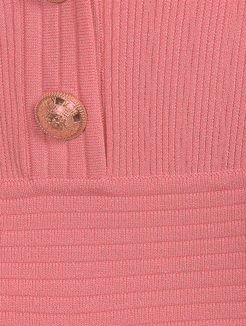 Long-Sleeve Knit Mini Dress