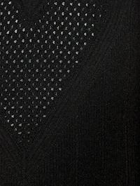 Bib-Front Knit Mini Dress