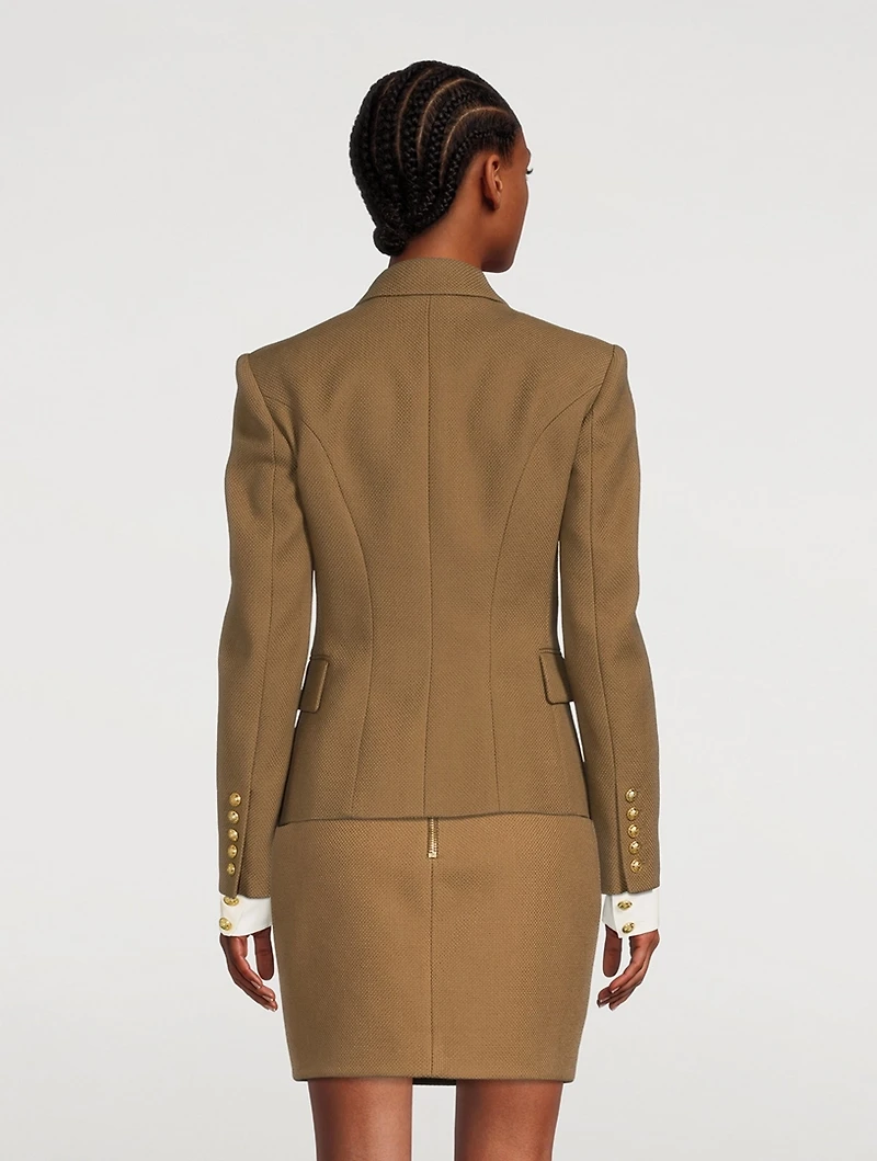Cotton Pique Blazer