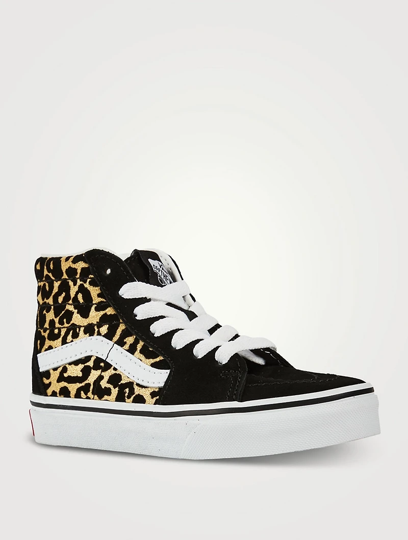 Flocked Leopard SK8-Hi Lace-Up Shoes