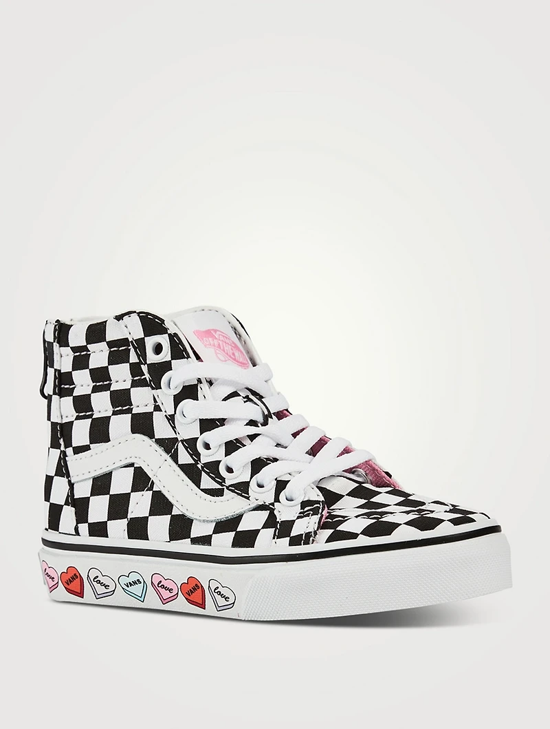 Candy Hearts SK8-Hi Zip Shoes