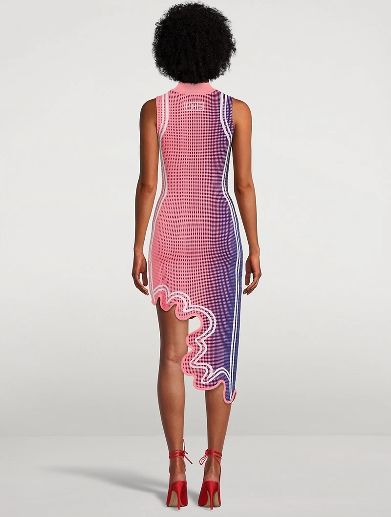 Lydia Wavy Sleeveless Dress