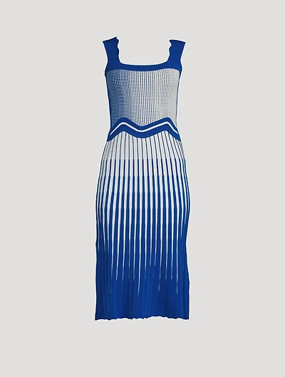 Parlor Wavy Midi Dress