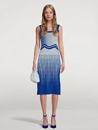 Parlor Wavy Midi Dress