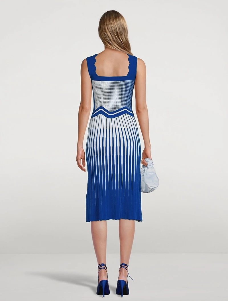 Parlor Wavy Midi Dress