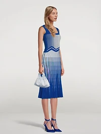 Parlor Wavy Midi Dress