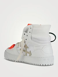 Off-Court 3.0 Leather And Canvas High-Top Sneakers