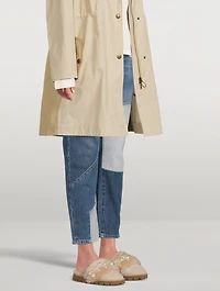 Pinctada Shearling Slippers With Faux Pearls
