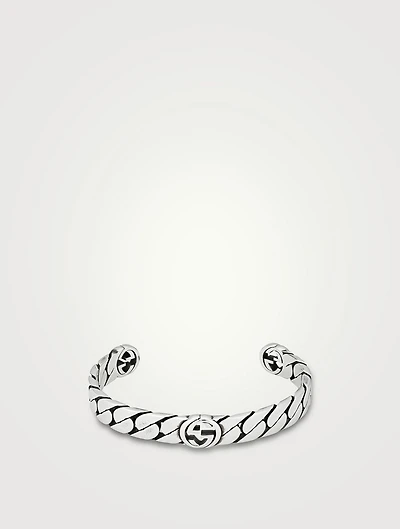 Wide Interlocking G Bracelet