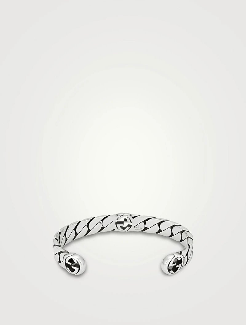 Wide Interlocking G Bracelet