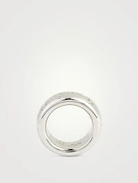 Iconica 18K White Gold Ring With Diamonds