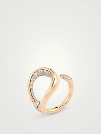 Fantina 18K Rose Gold Ring With Diamonds