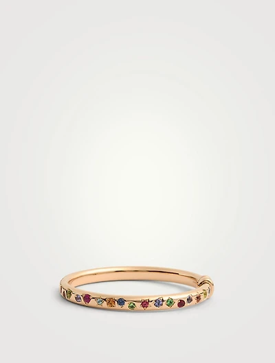 Iconica 18K Rose Gold Bracelet With Gemstones