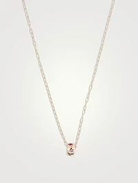 Iconica 18K Rose Gold Pendant Necklace With Multicolour Stones