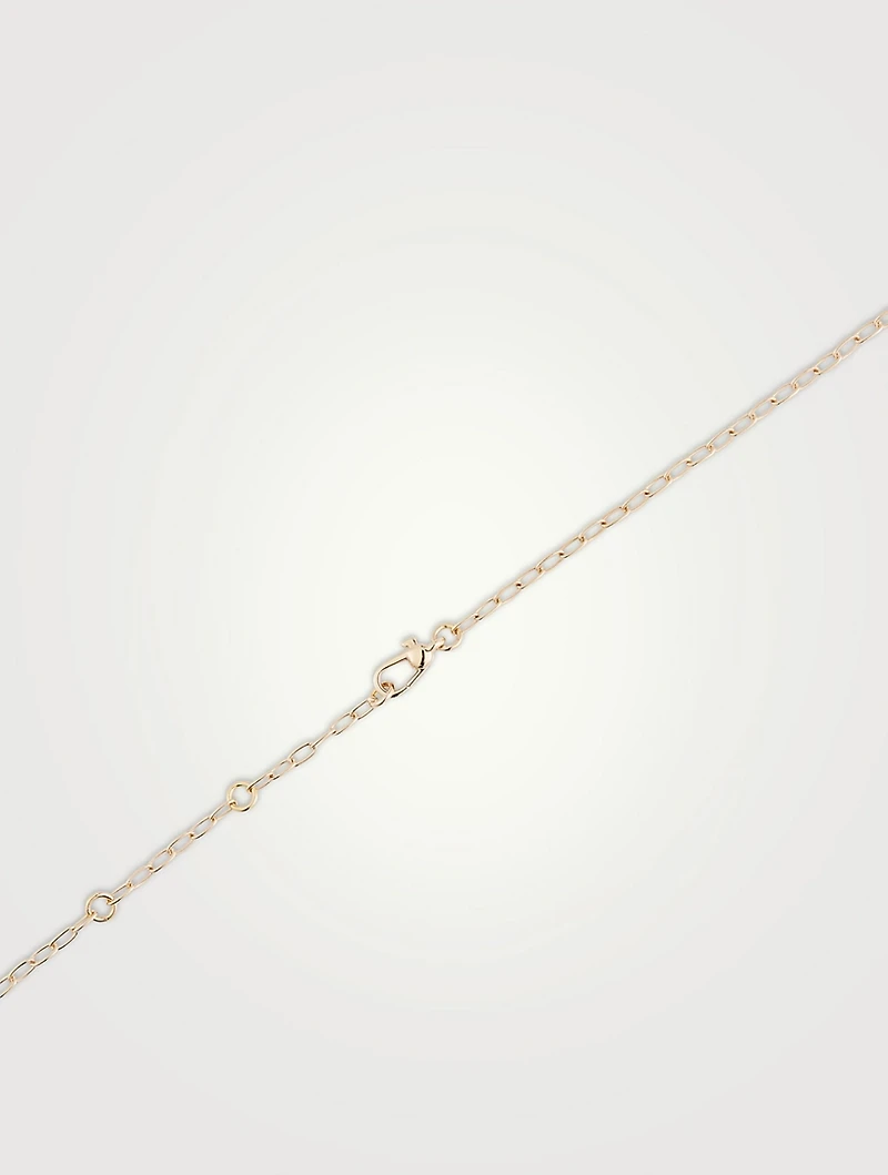 Iconica 18K Rose Gold Pendant Necklace With Multicolour Stones