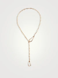 Fantina 18K Rose Gold Pendant Necklace With Moonstone And Diamonds