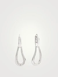 Fantina 18K White Gold Earrings With Diamonds