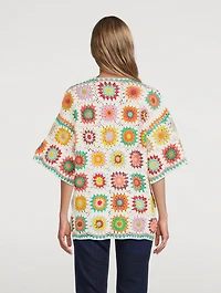 Cotton Crochet Oversized Top
