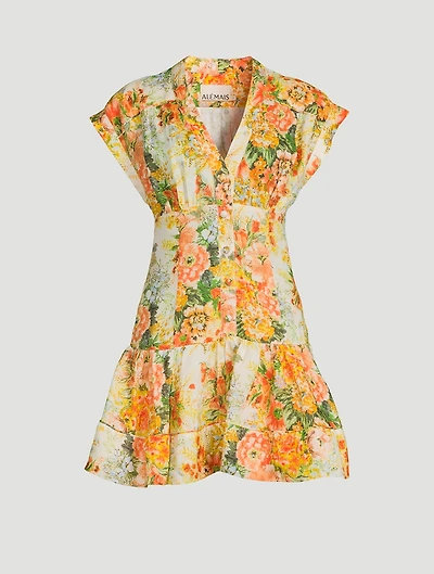 Sylvia Mini Dress Floral Print